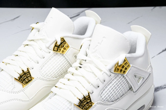 Bmlin 4 Metallic Retro Jordan Gold AQ9129-170 0712